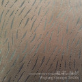 Shiny Bronzing Fabric Polyester Suede Leather for Home Decoration